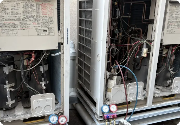 西葛西新館 フロンガス回収工事