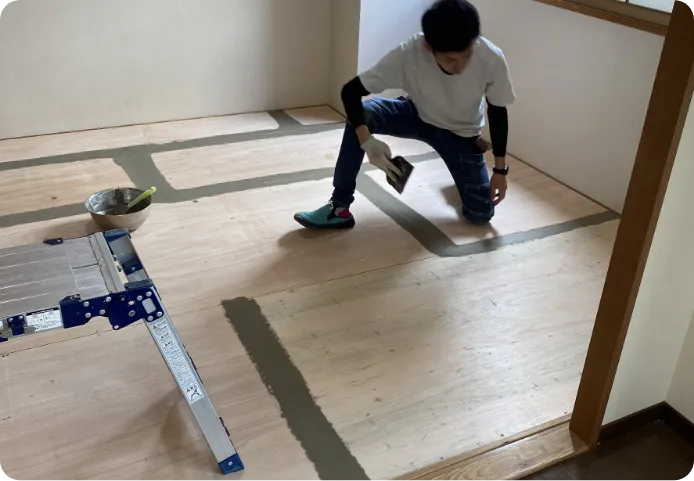 一之江マンション|和室から洋室への改修工事